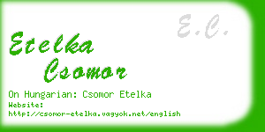 etelka csomor business card